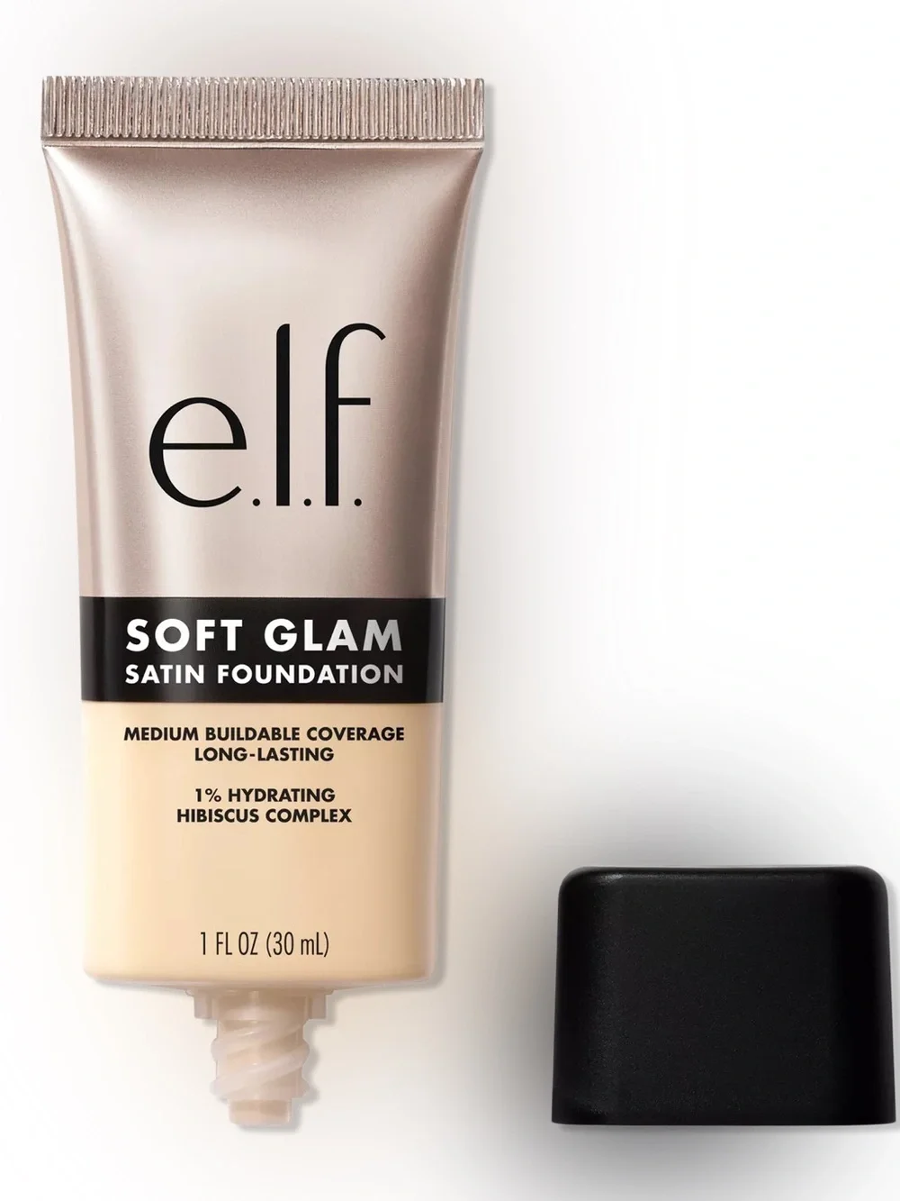 e.l.f. Soft Glam Satin Foundation -12 Fair Warm, NEW